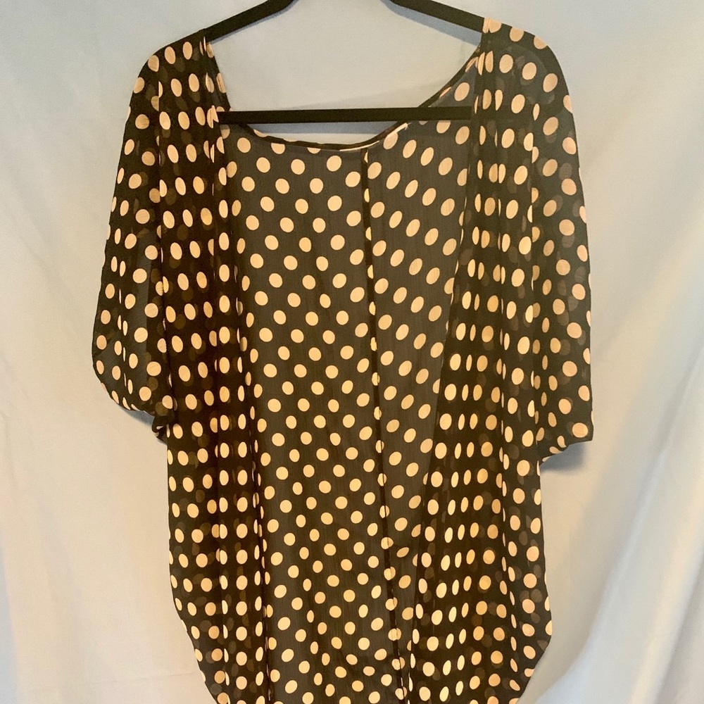 Vintage polka dot shawl